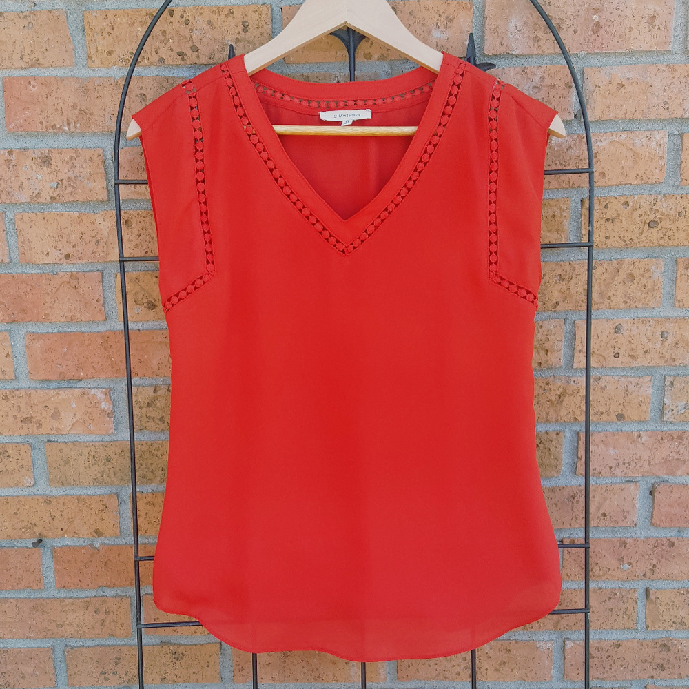 STITCH FIX 41 Hawthorn Carla Crochet Detail Blouse